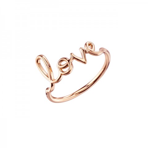 Rose-Gold Love Ring